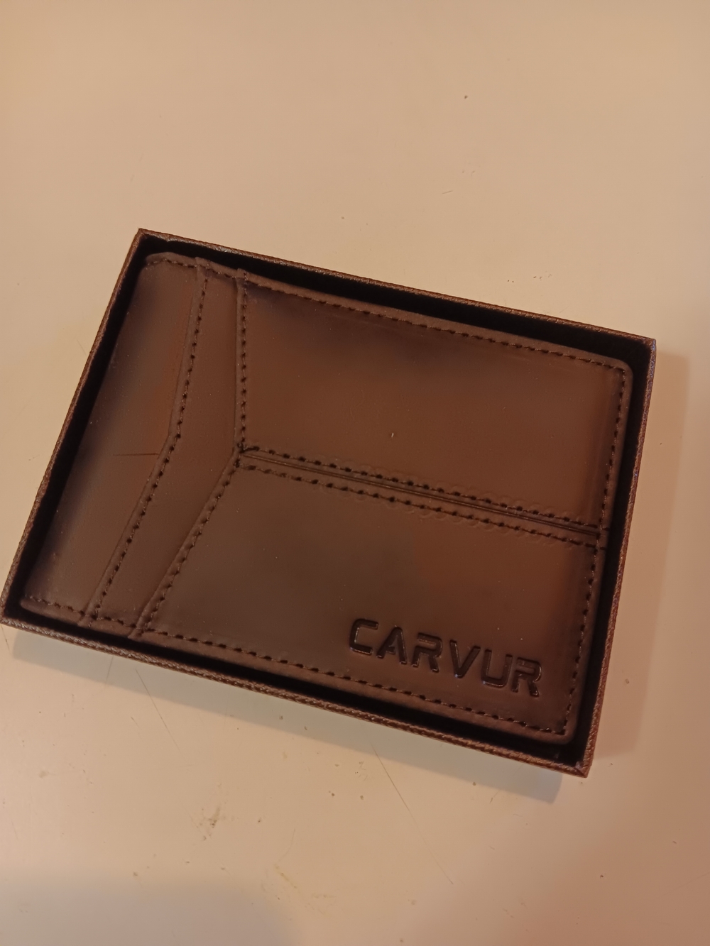 Men's Black Faux Leather Card Holder Wallet